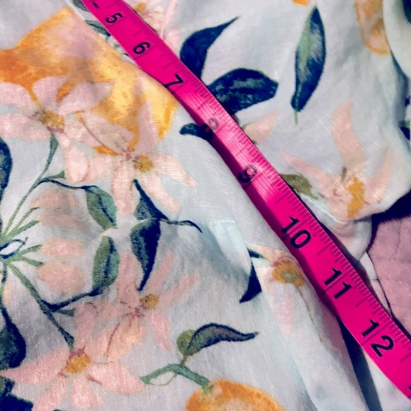 Catherines Petite Plus size Lemon Print Linen-Cotton Shirt size 26/28 WP - Picture 11 of 11